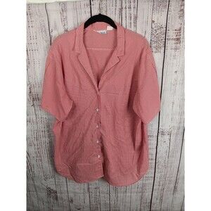 Womens Vintage Levis 70s Red Gingham Buttonup Shirt Women’s Fitted M/L